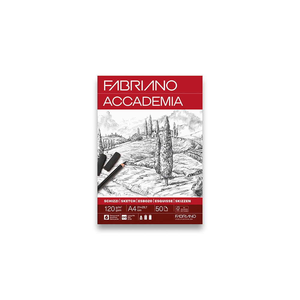 Fabriano Accademia Sketching Pad, 50 sheets, 120 gsm