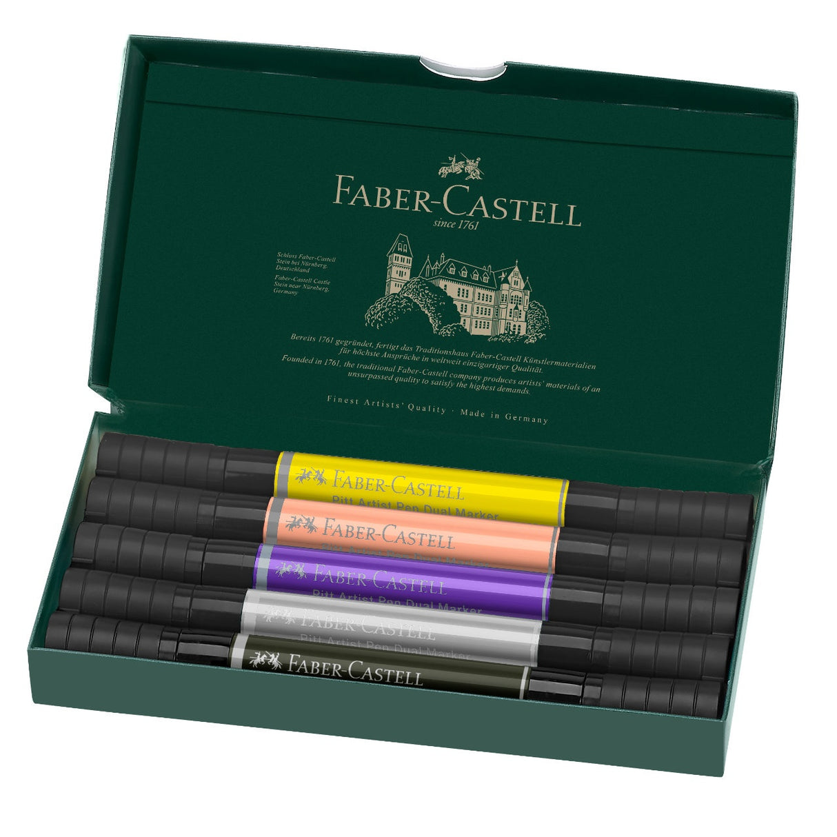 Faber-Castell Pitt Artist Fashion Dual Markers Set, 5 pcs.