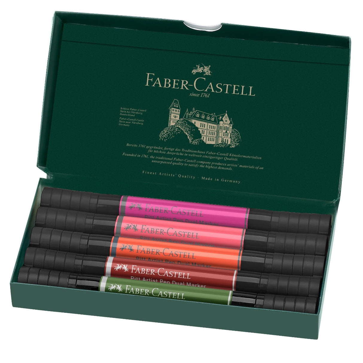 Faber-Castell Pitt Artist Flowers Dual Markers Set, 5 pcs.