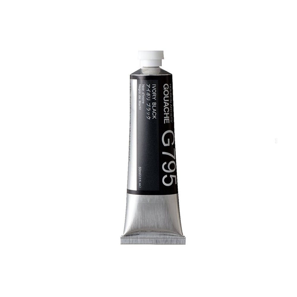 Holbein Artists' guašas, Ivory Black 60ml