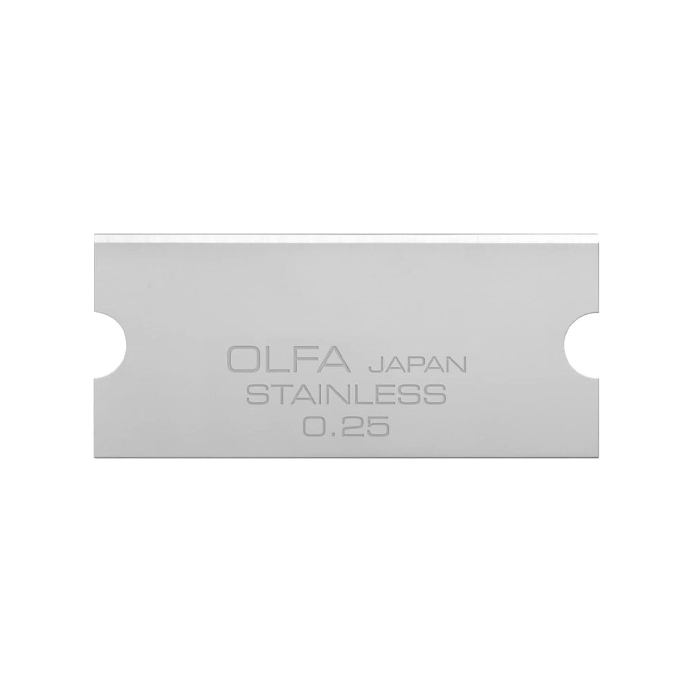 Olfa Stainless Steel Scraper Replacement Blades, 40 mm, 6 pcs.