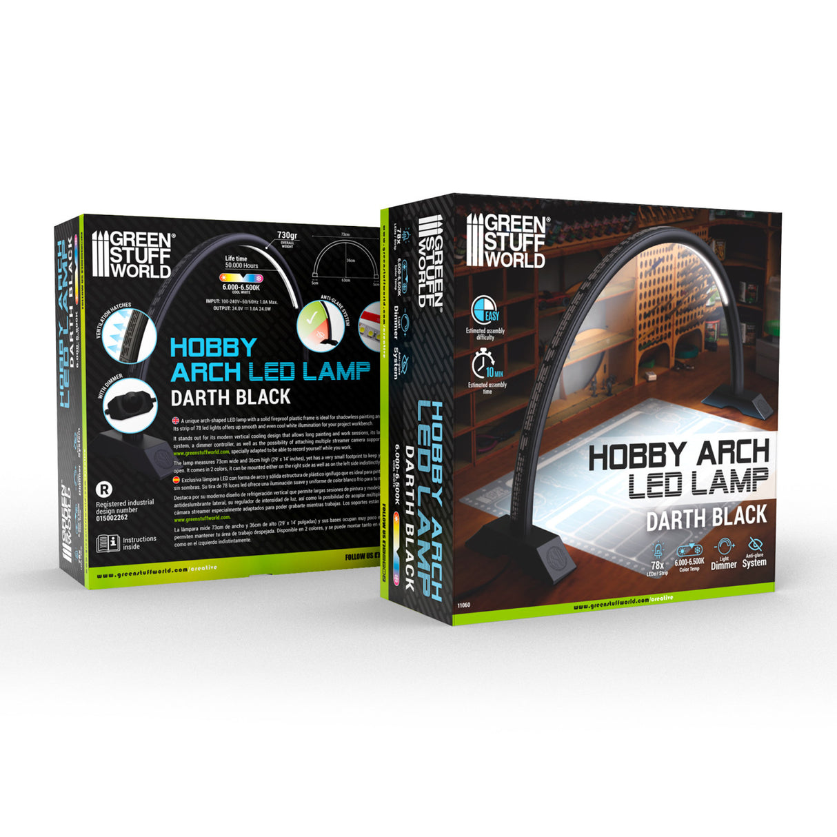 Green Stuff World Hobby Arch LED Lamp - Darth Black