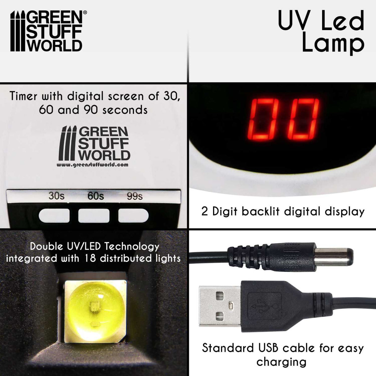Green Stuff World Ultraviolet LED Lamp