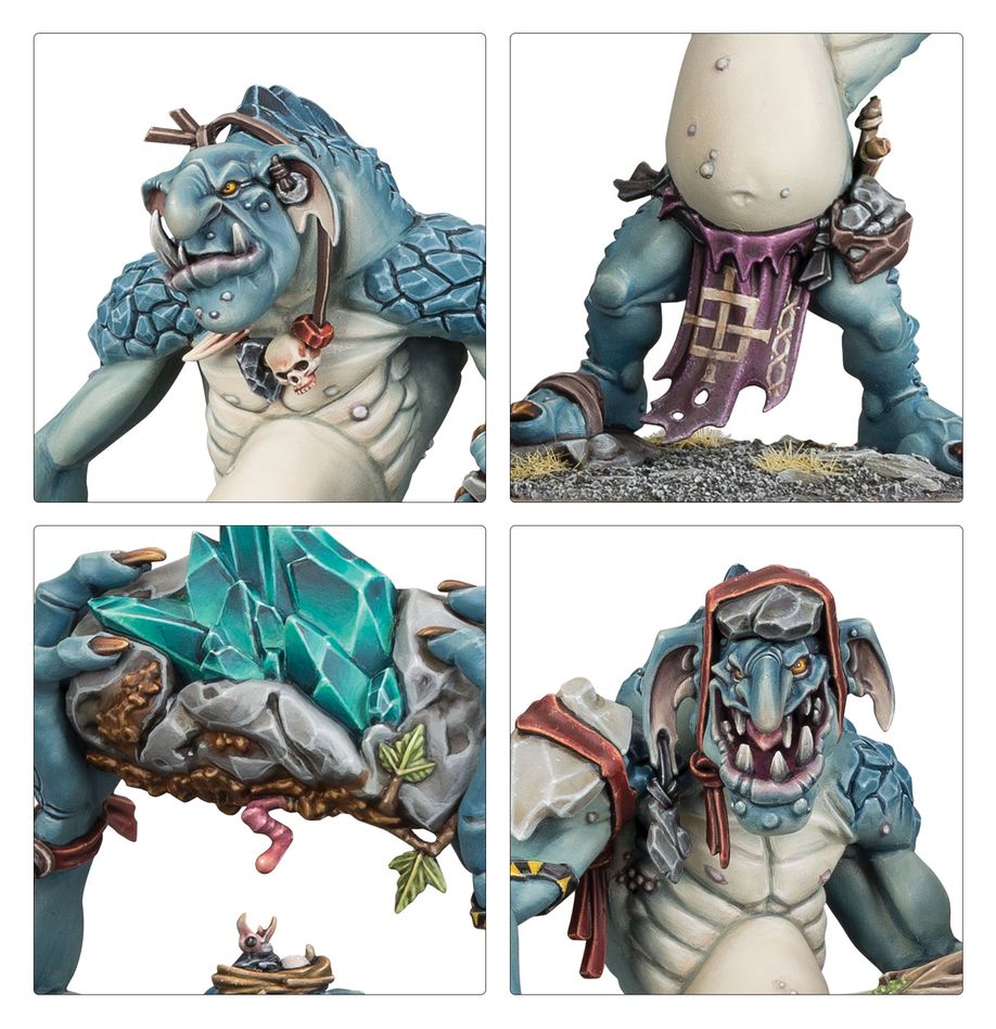 Warhammer Age of Sigmar Rockgut Troggoths Miniatures Set