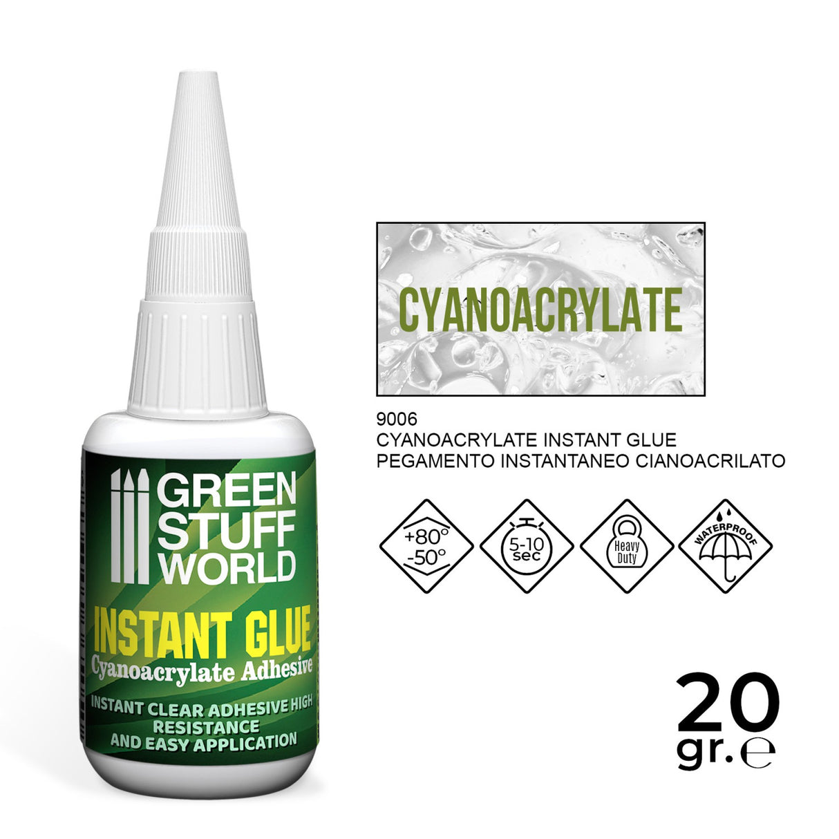 Green Stuff World Cyanoacrylate Glue, 20 g