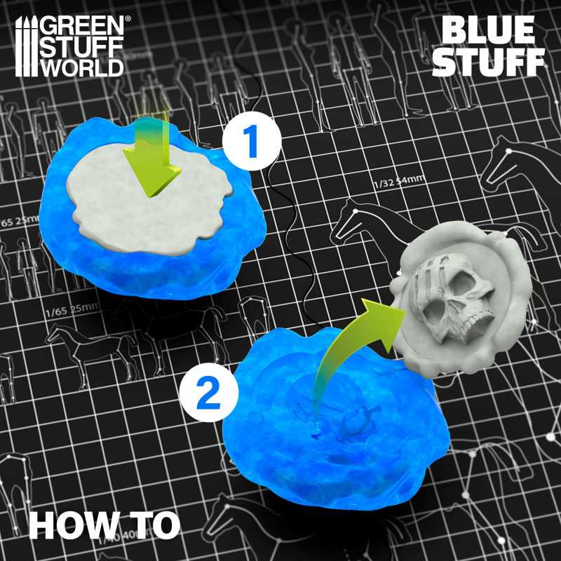 Green Stuff World Blue Stuff Mold, 8 Bars