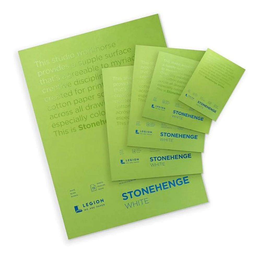 Stonehenge White drawing paper pad, 15 sheets, 90 lb