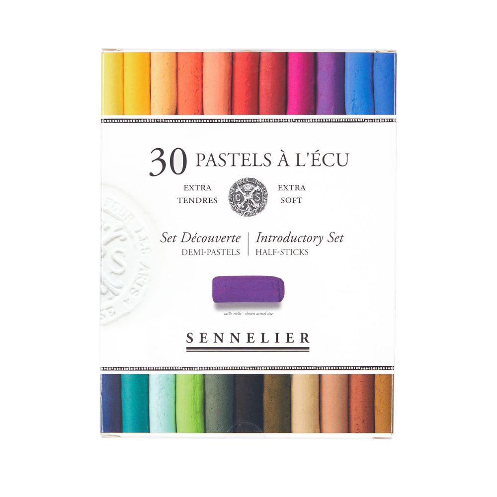 Sennelier Half-Stick Soft Pastel Introductory Set, 30 colors