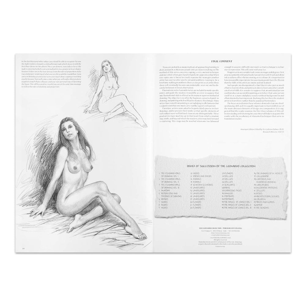 Leonardo Collection Drawing Learning Book - Nudes