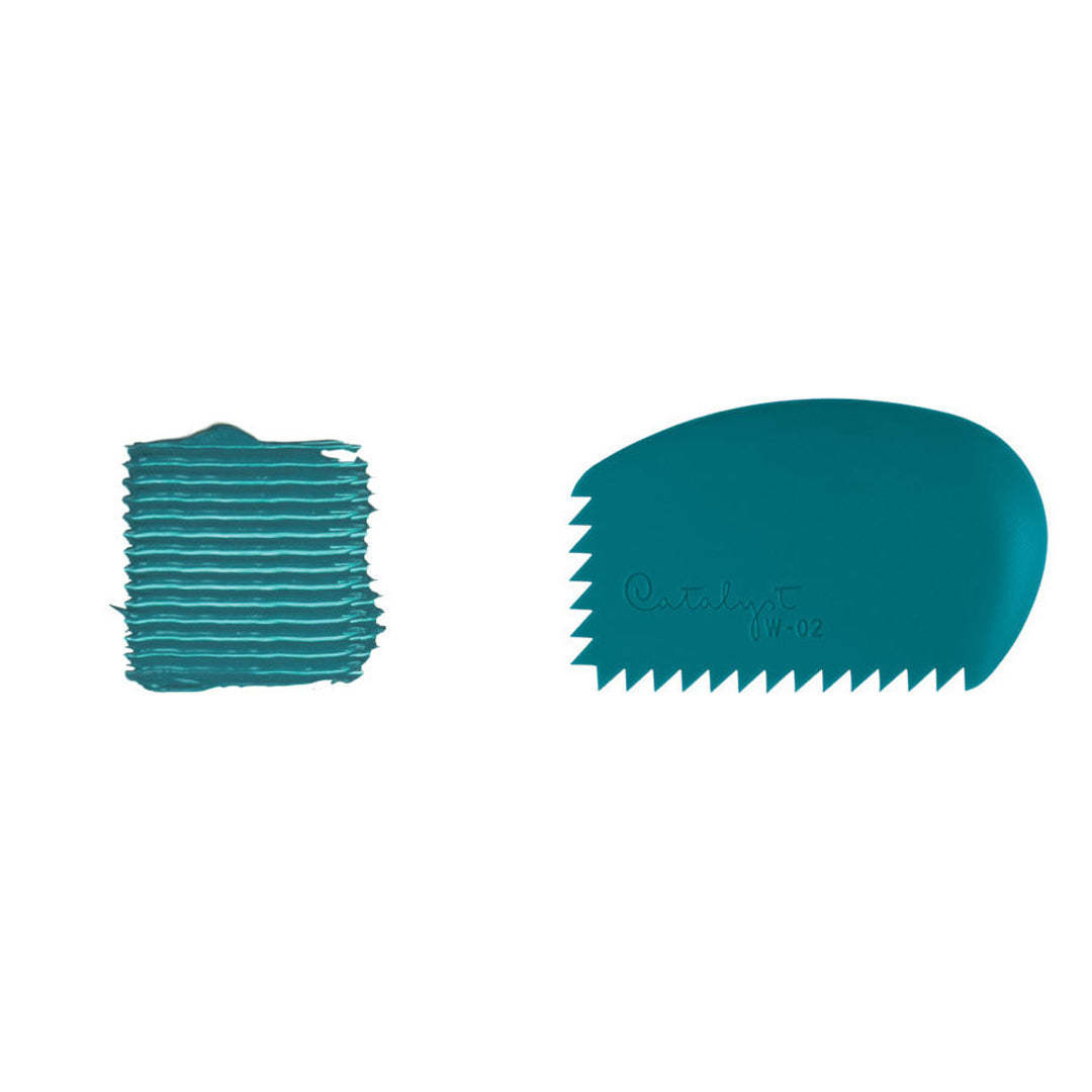 Princeton Brush Catalyst™ Wedge Silicone Painting Tool, Blue, No. 2