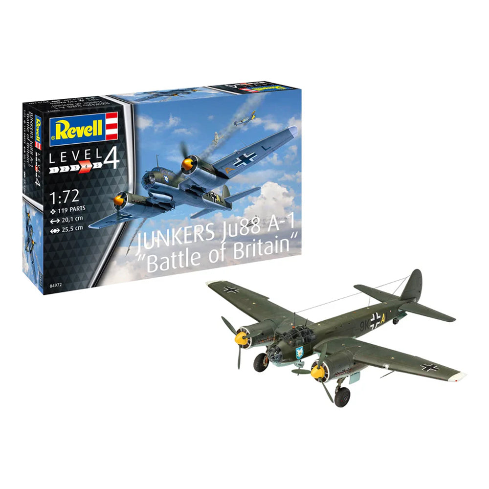 Revell Junkers Ju88 A-1 Battle of Britain Scale Model, 1:72