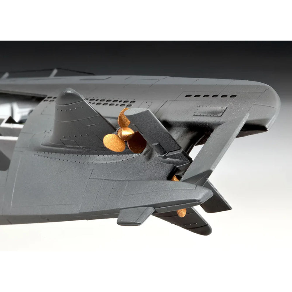 Revell German Submarine Type XXI with Interior Scale Model, 1:144