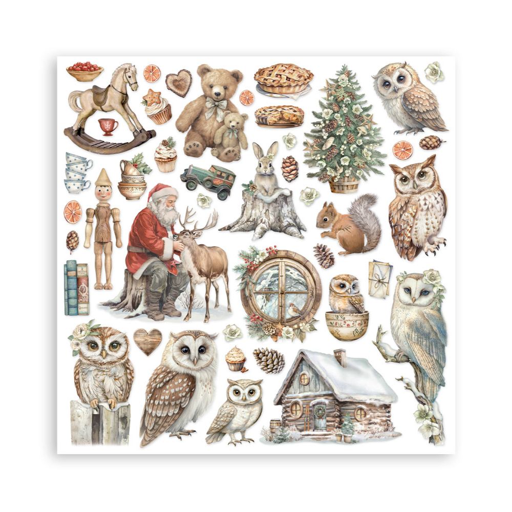 Stamperia Double-Sided Scrapbooking Paper Set - The Owl’s House, 10 units