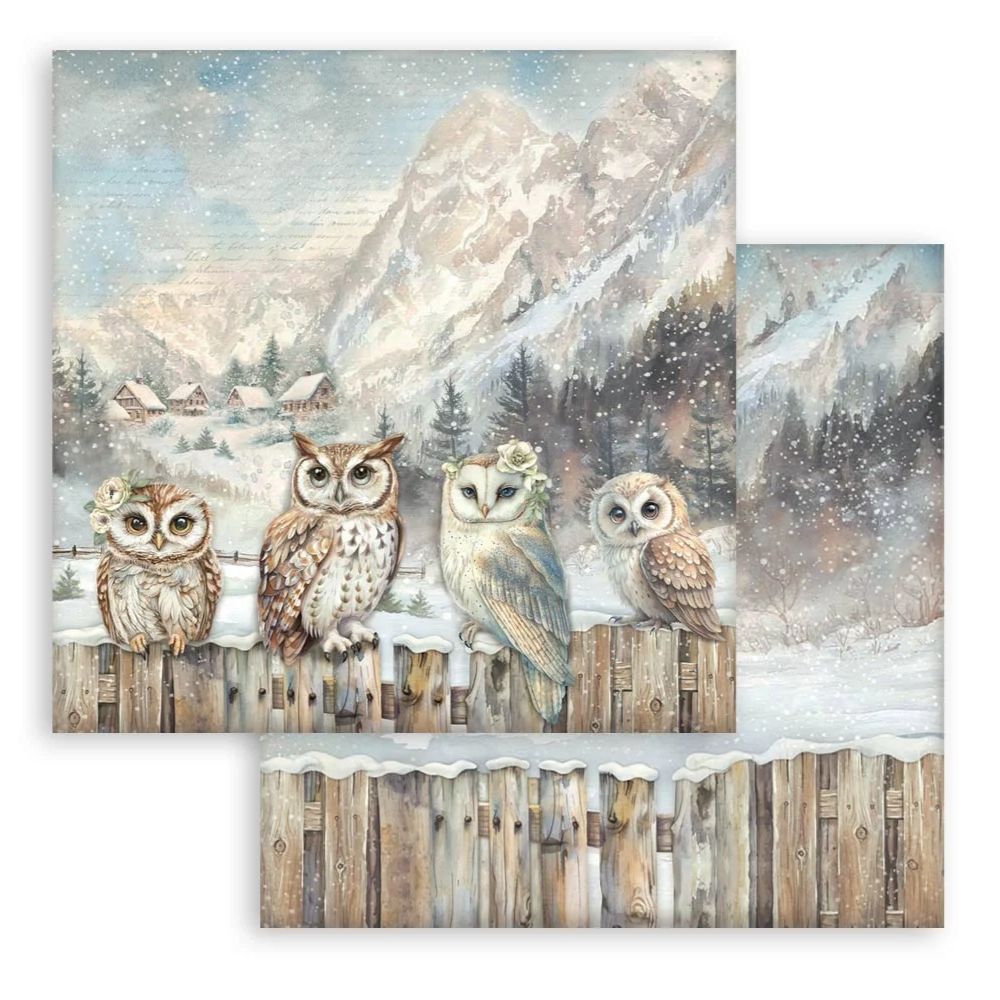 Stamperia Double-Sided Scrapbooking Paper Set - The Owl’s House, 10 units
