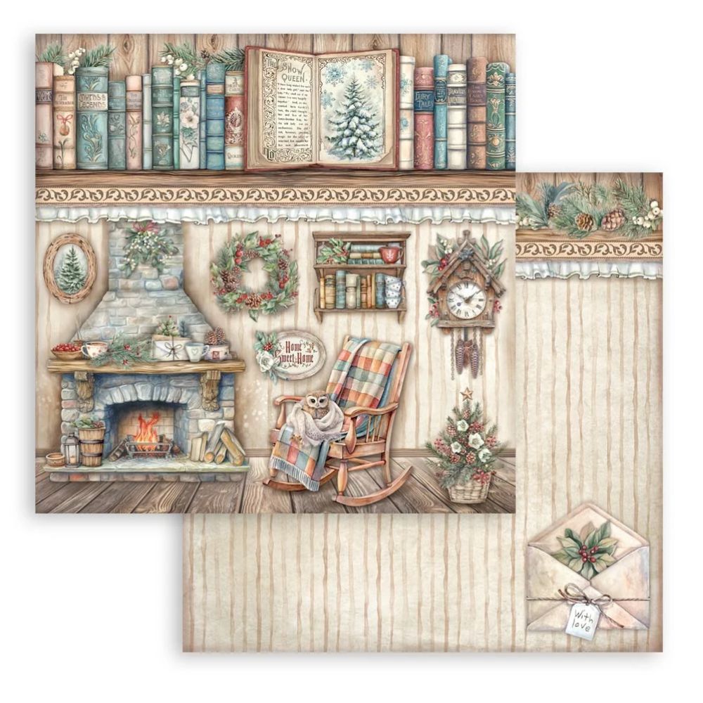 Stamperia Double-Sided Scrapbooking Paper Set - The Owl’s House, 10 units
