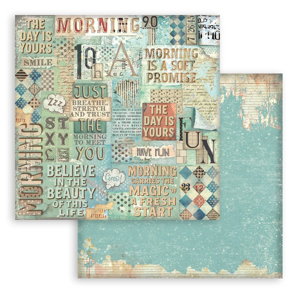 Stamperia Double-Sided Scrapbooking Paper Set - Furry Friends Backgrounds Selection, 10 units