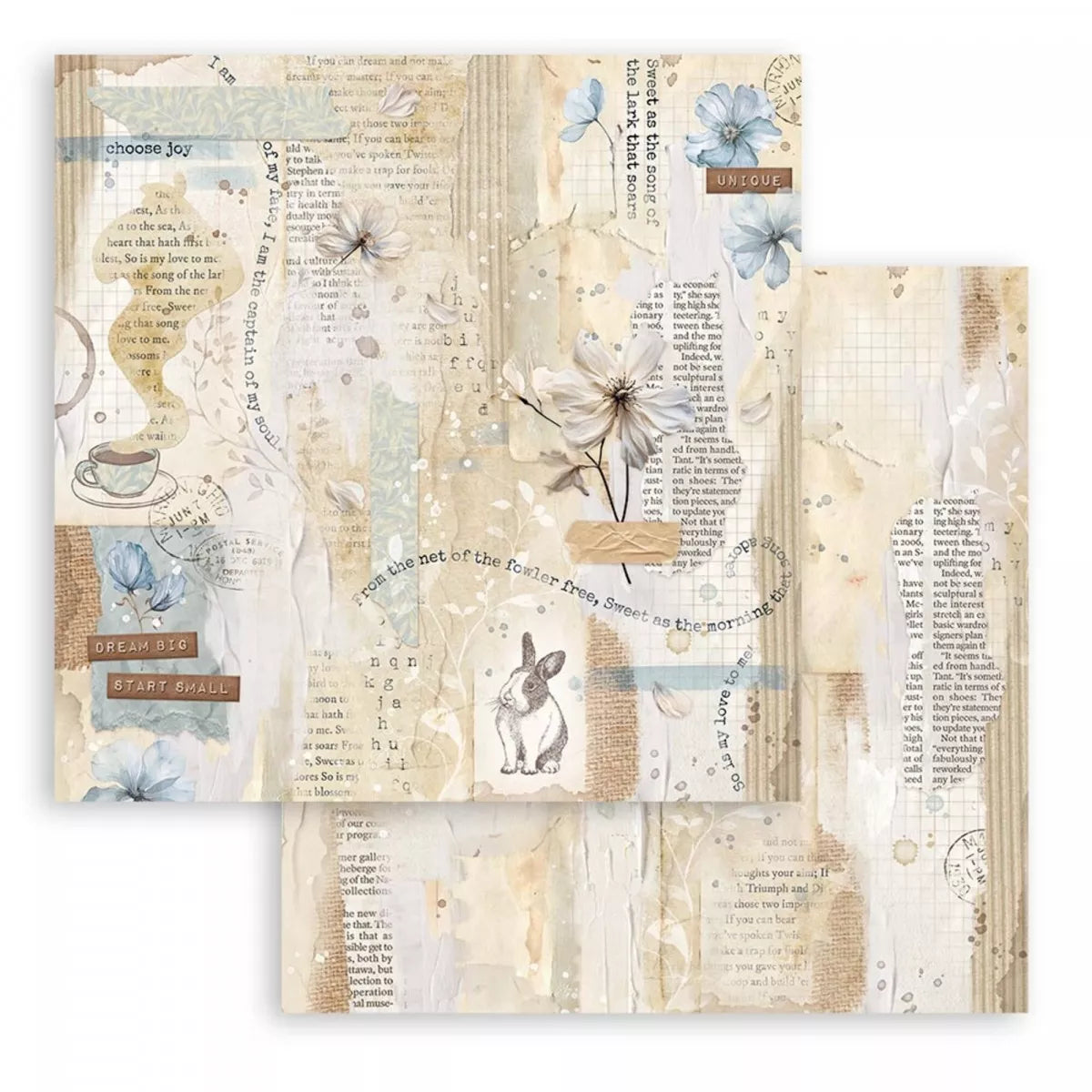 Stamperia Double-Sided Scrapbooking Paper Set - Secret Diary, 10 units