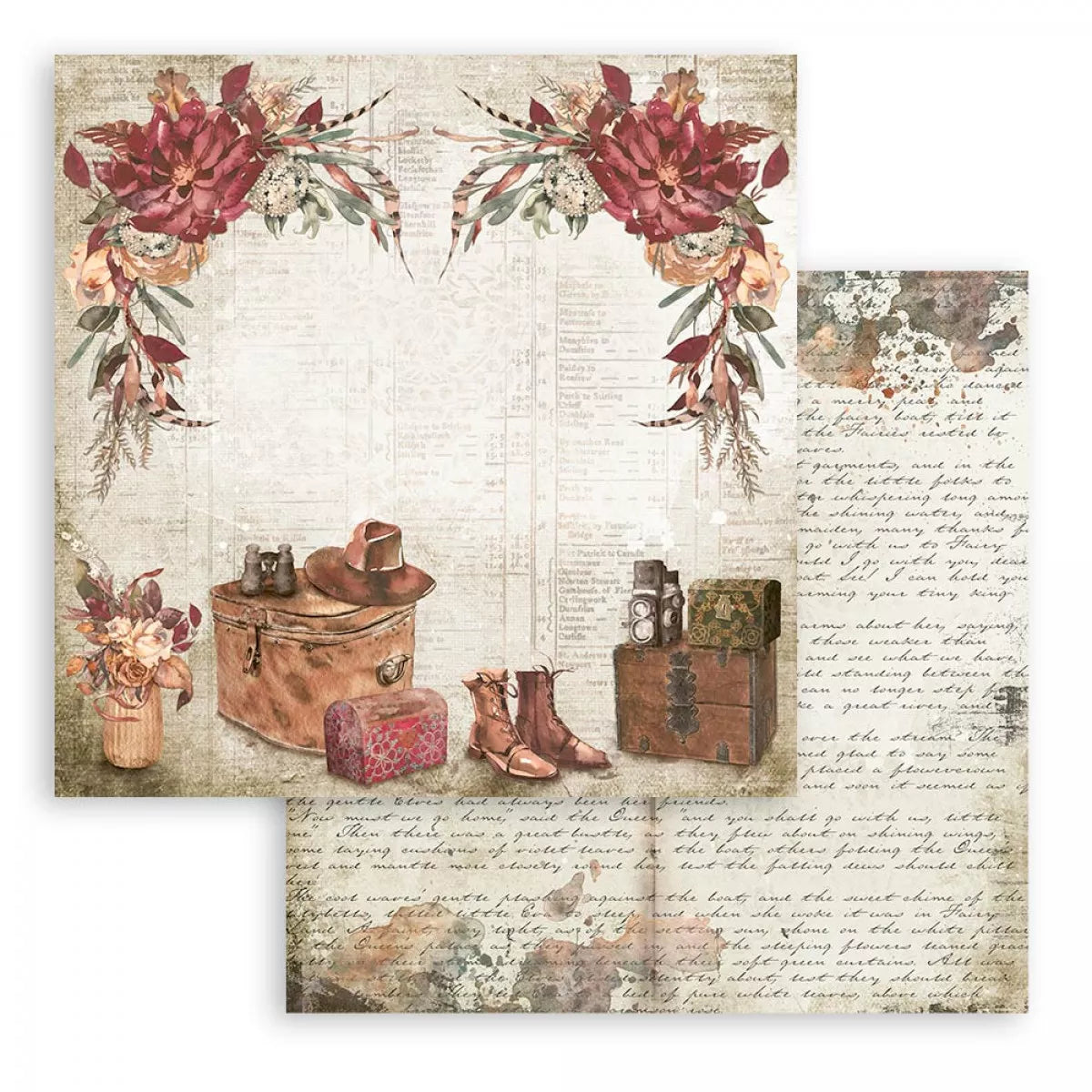 Stamperia Double-Sided Scrapbooking Paper Set - Our Way, 10 units