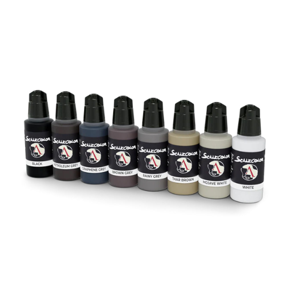 Scale 75 BLACK and WHITE Acrylic Paint Set, 8x17 ml