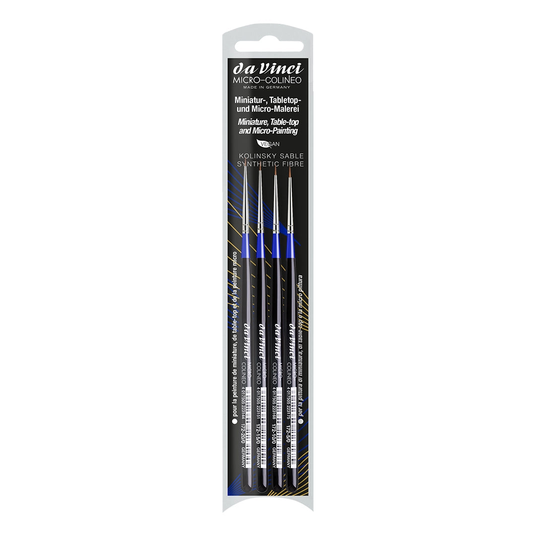 Da Vinci Micro-Colineo Miniature Brushes Set, 4 pcs.