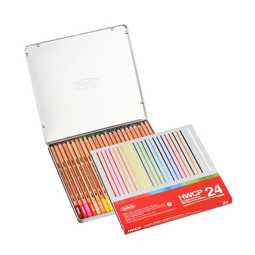 Holbein Watercolor Pencil Color Set, 24 pcs.