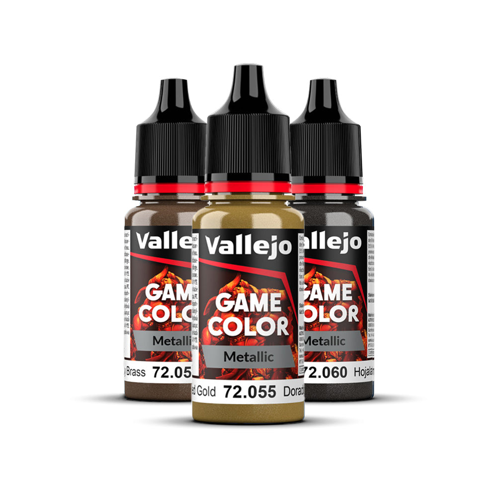 Vallejo Game Color Metallic Paint, 18 ml