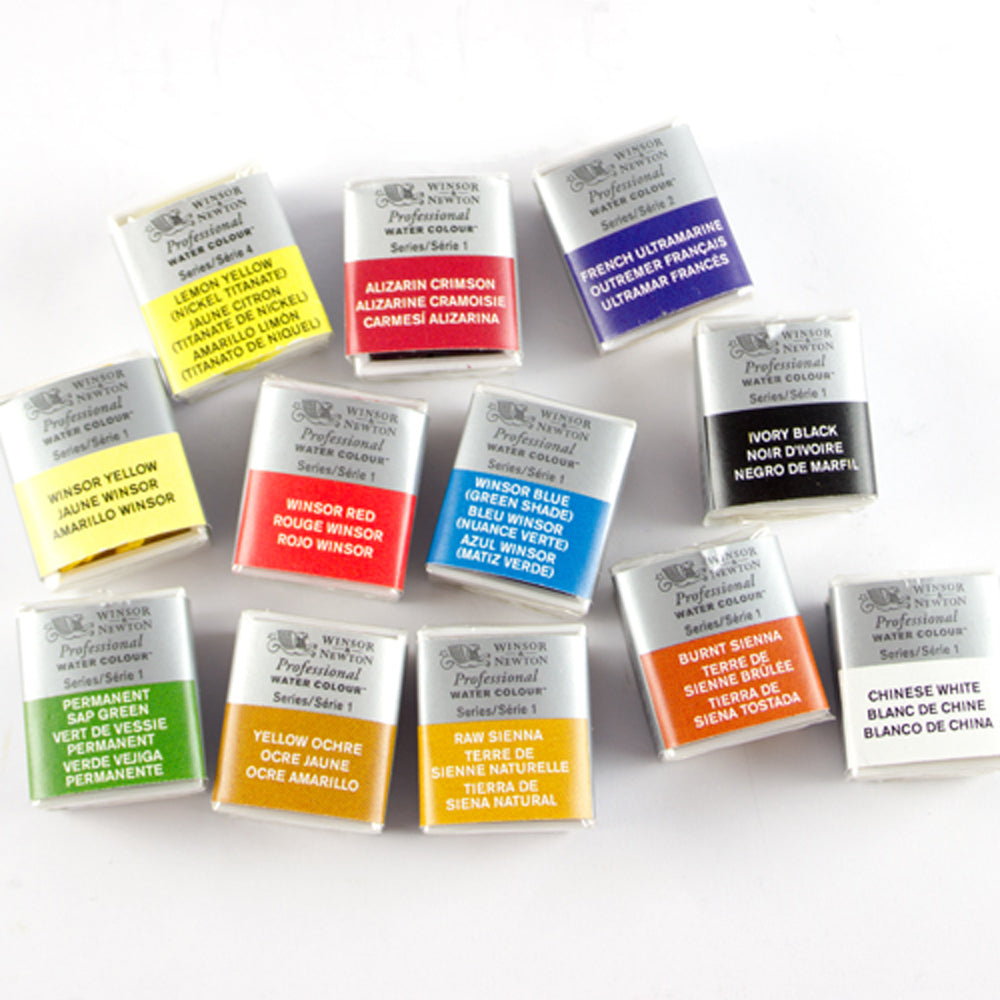 Winsor & Newton Professional Watercolour Cubes, Half Pan