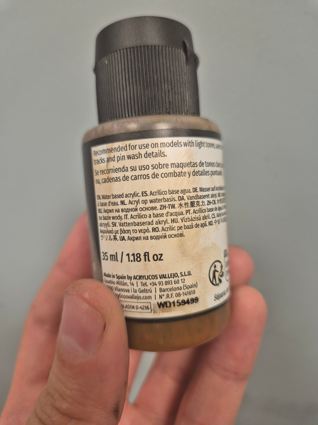 Vallejo Wash FX Dark Brown 76.514