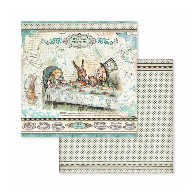 Stamperia Double-Sided Scrapbooking Paper Set - Alice in Wonderland, 10 units