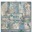 Stamperia Double-Sided Scrapbooking Paper Set - Blues, 10 units