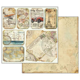 Stamperia Double-Sided Scrapbooking Paper Set - Around the World, 10 units