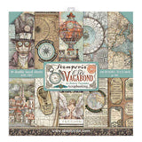 Stamperia Double-Sided Scrapbooking Paper Set - Sir Vagabond, 10 units