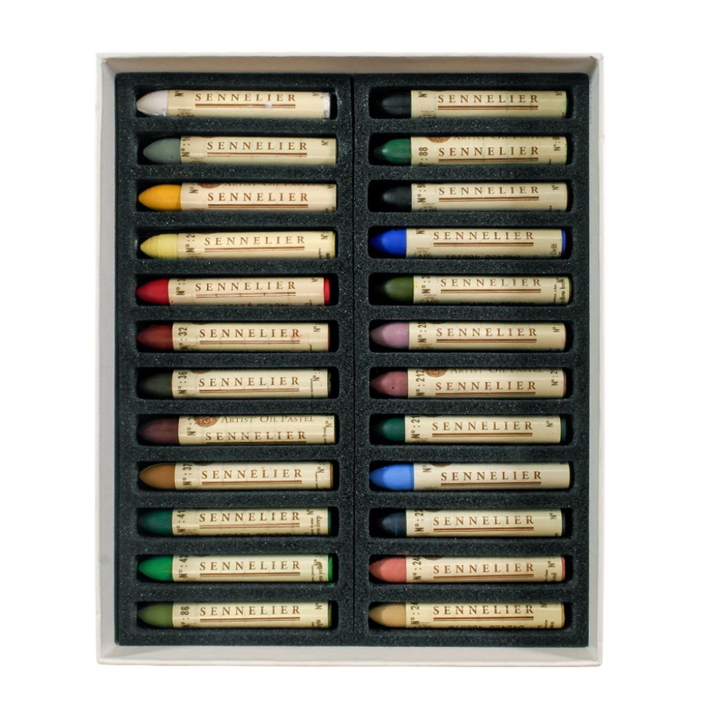 Sennelier Oil Pastel Set, 24 colors