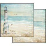 Stamperia Double-Sided Scrapbooking Paper Set - Sea Land, 10 units