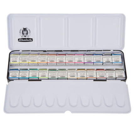 Schmincke Horadam Aquarell Set, 24 Colours, Half-Pan