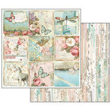 Stamperia Double-Sided Scrapbooking Paper Set - Wonderland, 10 units