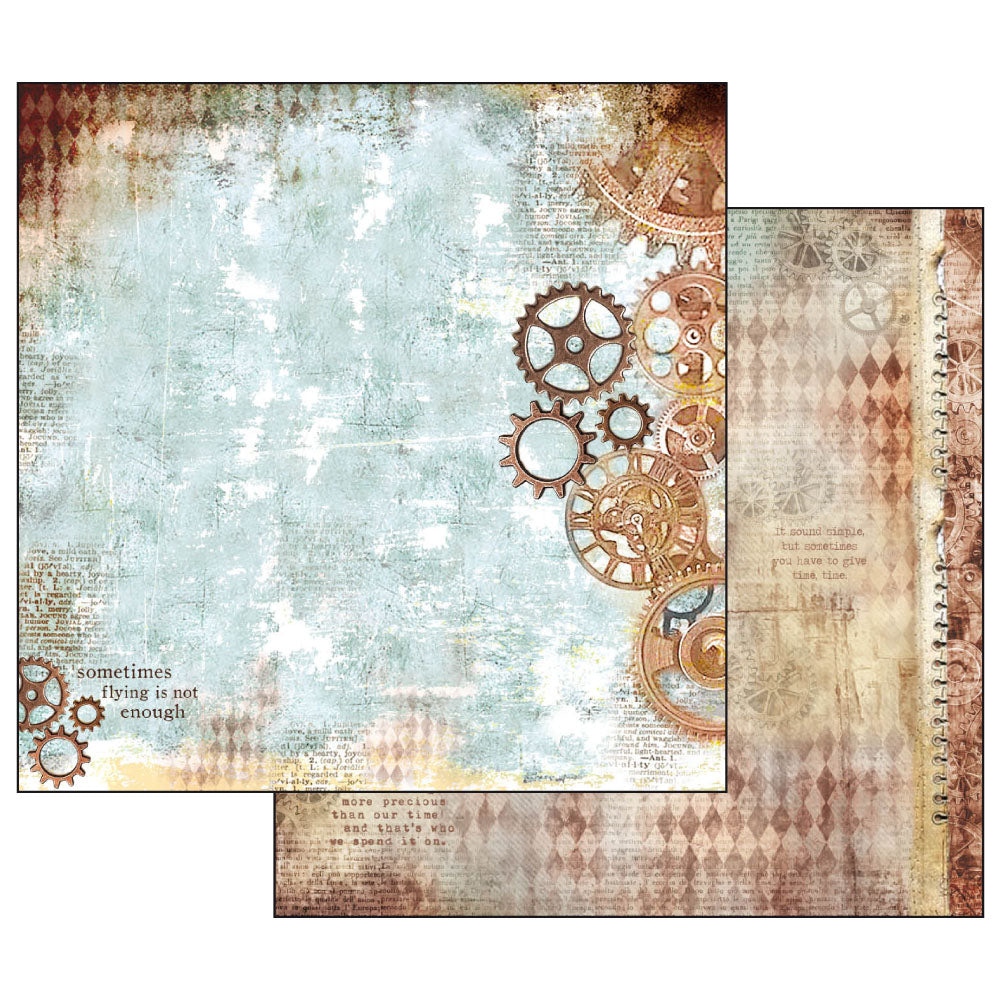 Stamperia Double-Sided Scrapbooking Paper Set - Clockwise, 10 units