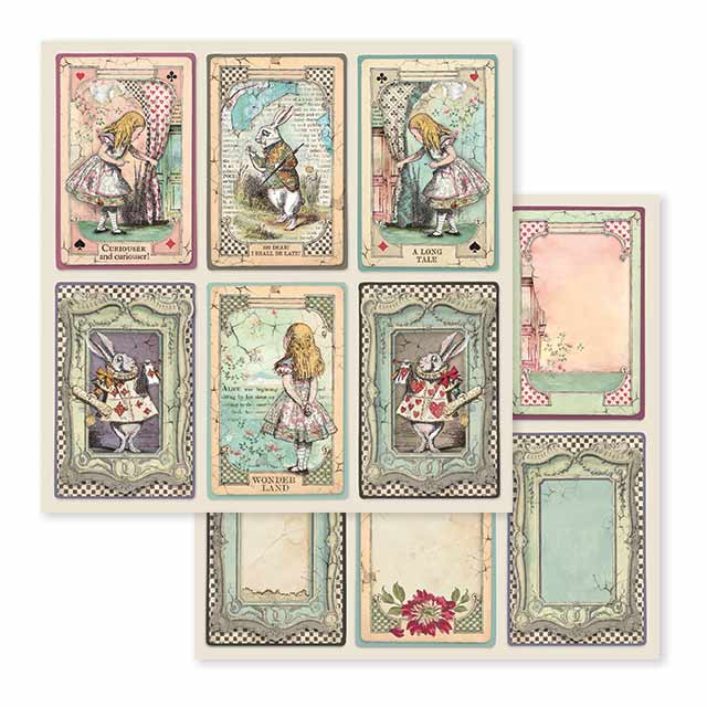 Stamperia Double-Sided Scrapbooking Paper Set - Alice in Wonderland, 10 units