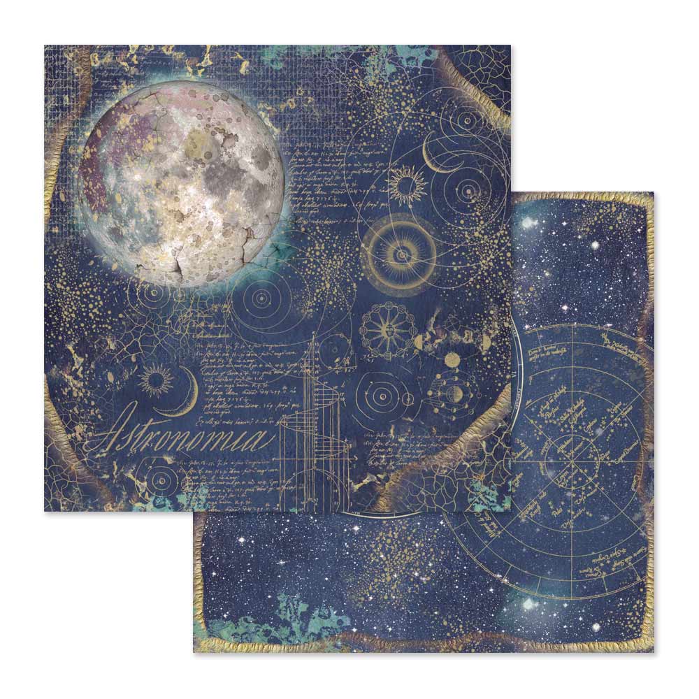 Stamperia Double-Sided Scrapbooking Paper Set - Cosmos, 10 units