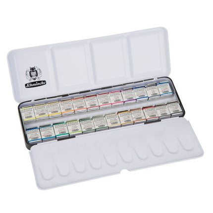 Schmincke Horadam Aquarell Set, 24 Colours, Half-Pan