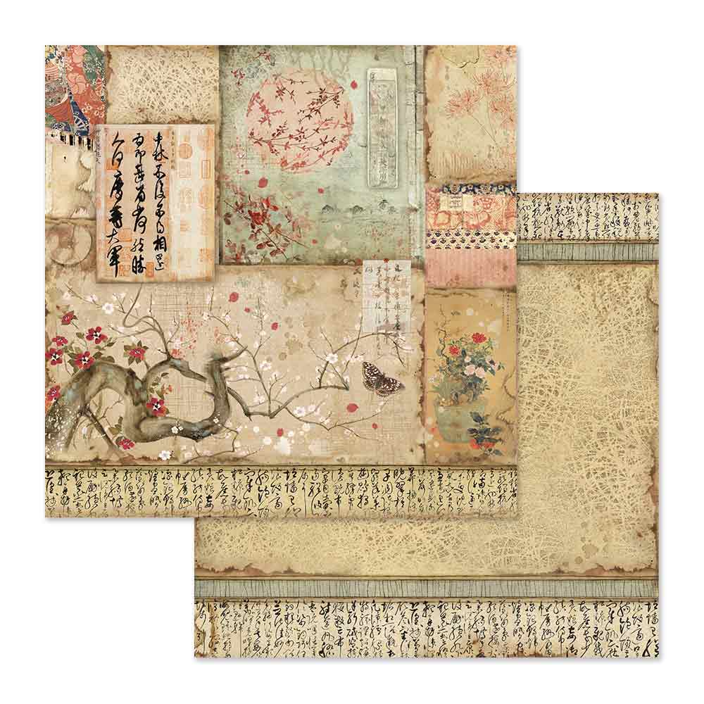 Stamperia Double-Sided Scrapbooking Paper Set - Oriental Garden, 10 units