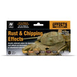 Vallejo Rust and Chipping Effects Acrylic Paint Set, 8x17 ml