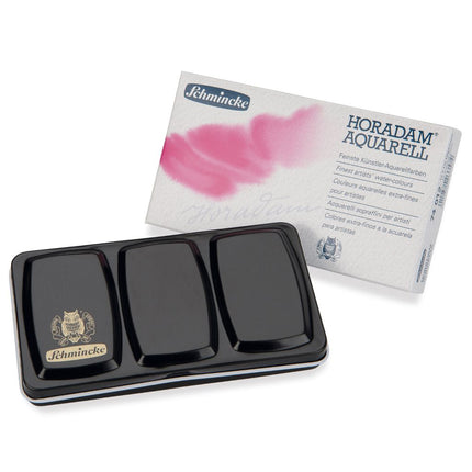 Schmincke Horadam Aquarell Set with a Brush, 12 Colours, Half-Pan