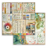 Stamperia Double-Sided Scrapbooking Paper Set - Atelier des Arts, 10 units