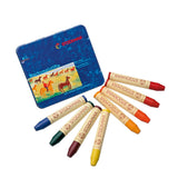 Stockmar Beeswax Waldorf Assortment Crayons Set in a Metal Box, 8 Colours