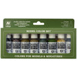 Vallejo Panzer Colors Acrylic Paint Set, 8x17 ml