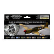 Vallejo US Army Air Corps MTO WWII Acrylic Paint Set, 8x17 ml