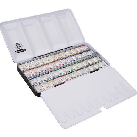 Schmincke Horadam Aquarell Set in a Metal Box, 48 colours, Half-Pan