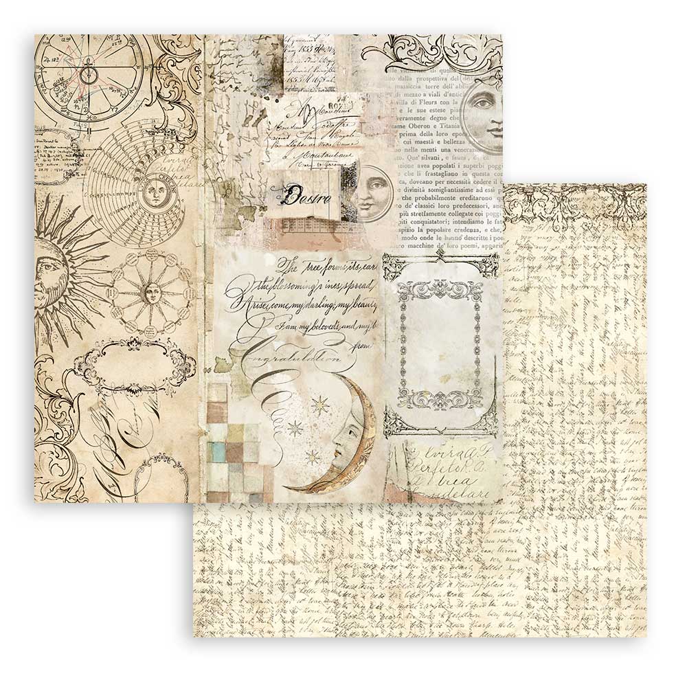 Stamperia Double-Sided Scrapbooking Paper Set - Alchemy, 10 units