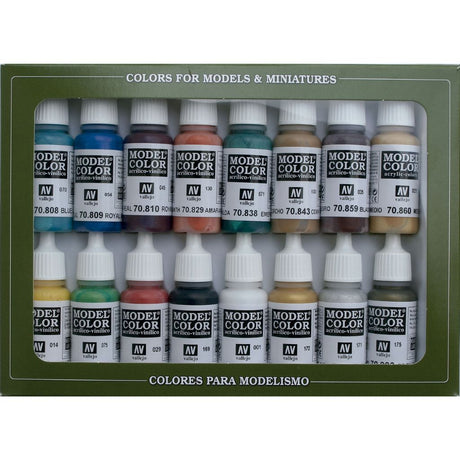 Vallejo Medieval Colors Paint Set, 16x17 ml